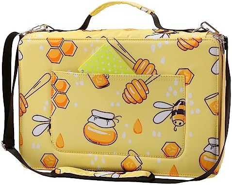 600-Slot Colored Pencil Case, 5-Layer Zipper with Shoulder strap and Handle by Lbxgap