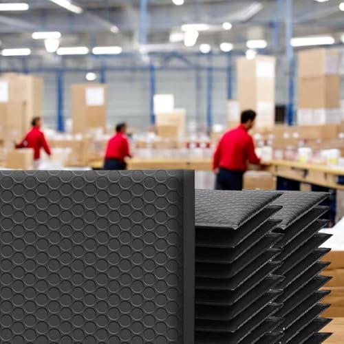 iMBAPrice 100-Pack #2 (8.5" x 12") Pure Black Color Self Seal Poly Bubble Mailers Padded Shipping Envelopes (Total 100 Bags) - Image 6