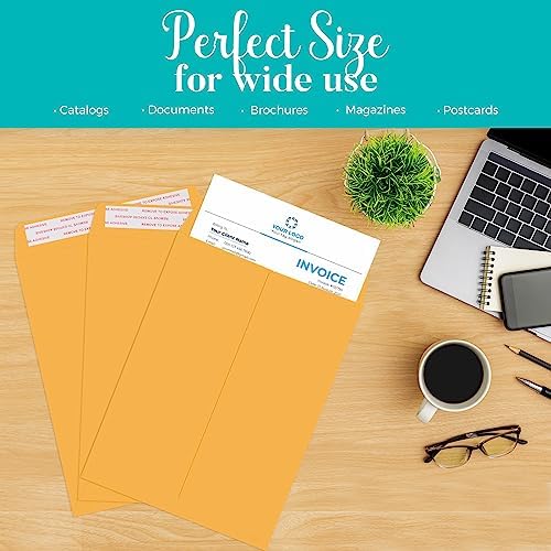 ACSTEP 600Pack Brown Envelopes Self Seal 10x13 Large Brown Kraft Catalog Envelopes, 10x13 Vanilla Envelopes for Mailing - Image 4