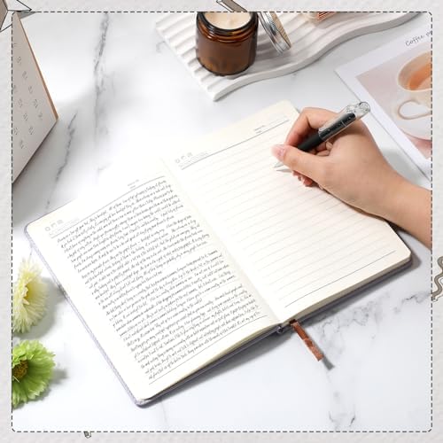 Estune 10 Pack Lined Journal Notebook A5 Tree of Life Hardcover Leather Journal with 10 Pen, College Ruled Notebook for Travel, Business, Work, Office, School Note Taking Diary(Elegant Color) - Image 4