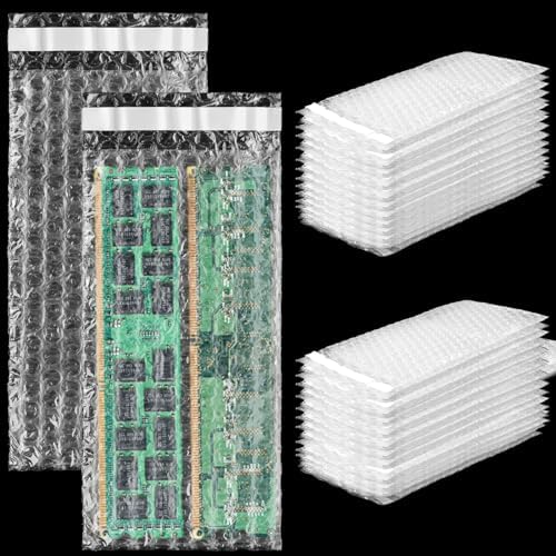 Frienda 300 Pcs Self Adhesive Bubble Bags Packing Pouches, 4" X 8" by Frienda