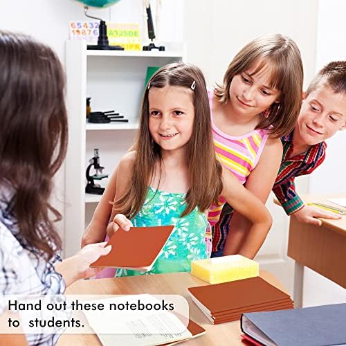 feela 36 Pack Soft Cover Journal Bulk, Lined Blank Travel Journal for Women Men Writing, Notebooks College Ruled for Work, Note Taking Notebook School Business Supplies, 8.2” x 5.5”, A5, Dark Orange - Image 7