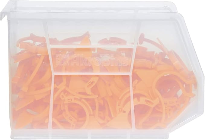 Akro-Mils 30239 AkroBins Plastic Storage Bins, 11"x8"x7", Yellow, 6-Pack | Space-Saving Stackable Bins for Garage, Pantry, Craft Organization - Image 7