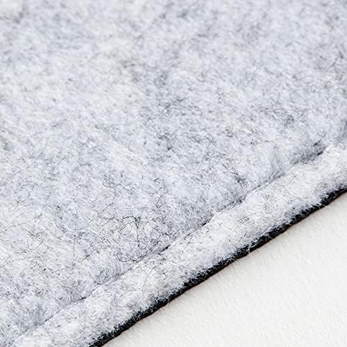 Premium Felt Desk Mat | Small 12" x 27.5" | Multifunctional Desk Pad for Home Office | Light Gray - Image 5