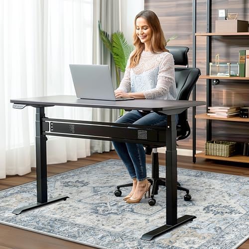 36"x48" Office Chair Mat for Hardwood Floor, Non-Slip Washable Blue - Image 2