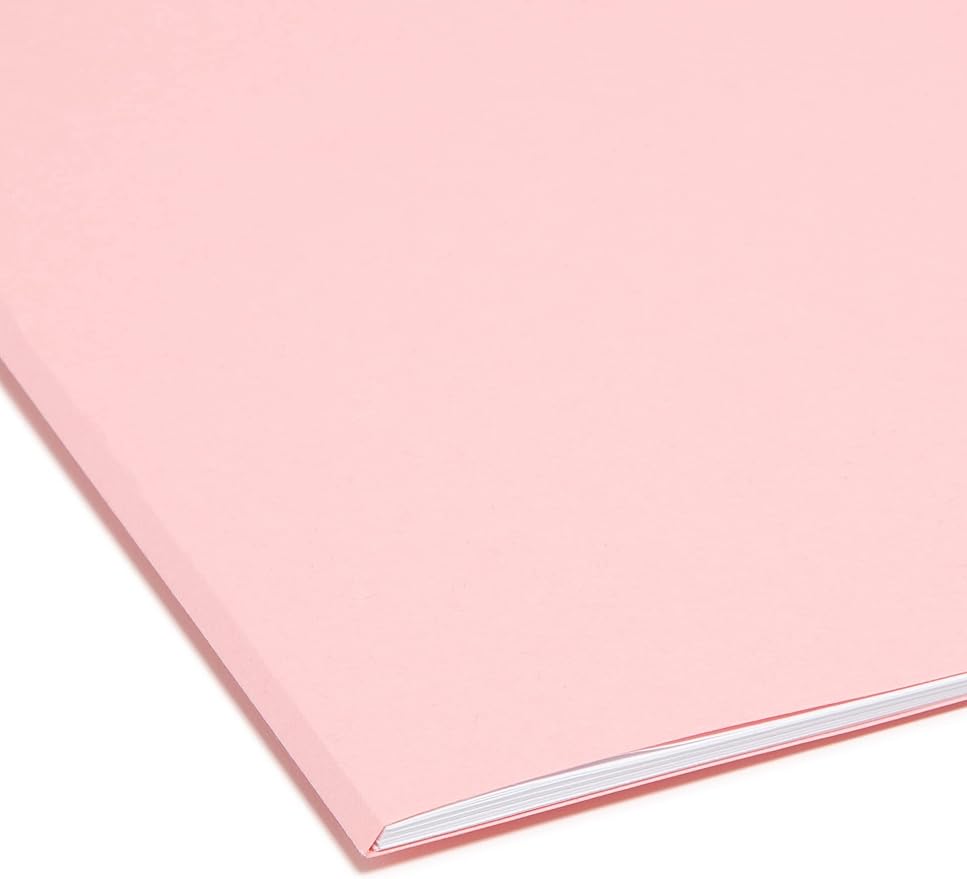 Smead File Folder, Reinforced 1/3-Cut Tab, Legal Size, Pink, 100 per Box (17634) - Image 5