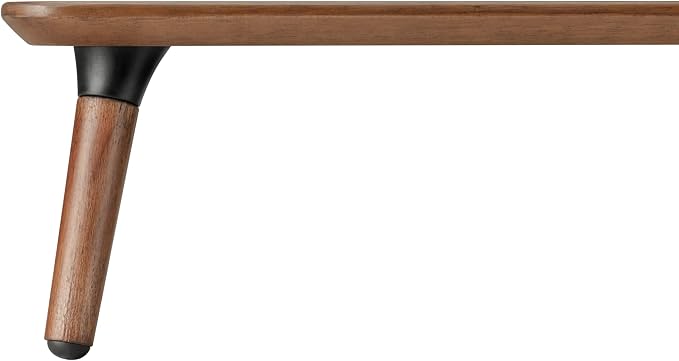 Desk Shelf for Top of Desk (Mahogany) Mid Century Modern Monitor Stand (39.37 × 9.45 × 4.72 inches) - Image 7