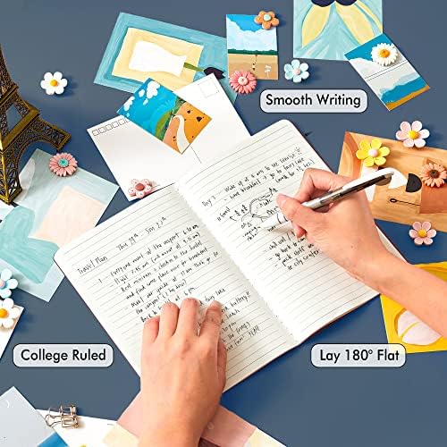 36 Pack Soft Cover Journal Bulk, Feela Lined Blank Travel Journal for Women Men Writing, Notebooks College Ruled for Work, Note Taking Notebook School Business Supplies, 8.2” x 5.5”, A5, Brown - Image 3