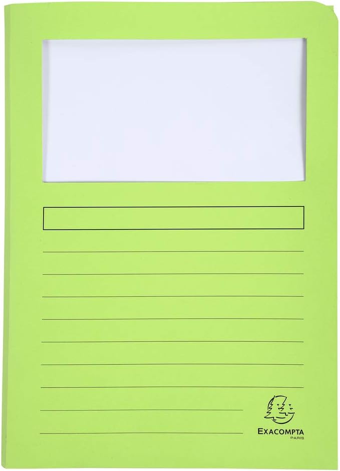 Exacompta Super Window Folders, A4, 160 g - Assorted Colours, Pack of 50 - Image 5
