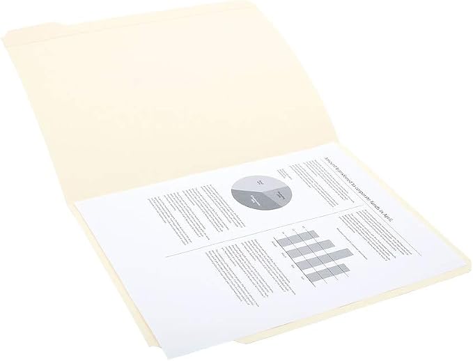 Staples Reinforced 5‑Tab File Folders, Letter Size, Manila, Heavy‑Duty Construction, 100/Box - Image 6