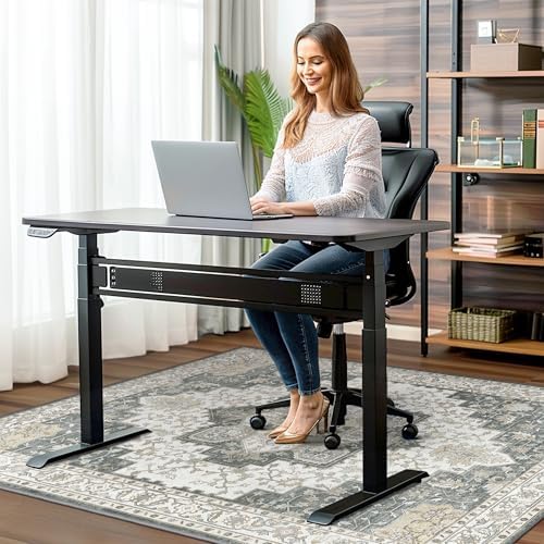 36"x48" Office Chair Mat for Hardwood Floor, Non-Slip Washable Grey - Image 2