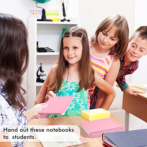 feela 36 Pack Soft Cover Journal Bulk, Lined Blank Travel Journal for Women Men Writing, Notebooks College Ruled for Work, Note Taking Notebook School Business Supplies, 8.2” x 5.5”, A5, Pink - Image 6