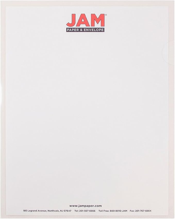 JAM PAPER Plastic Sleeves - Letter Size - 9 x 11 1/2 - Clear Project Pockets - 600 Bulk Page Protectors/Pack - Image 2
