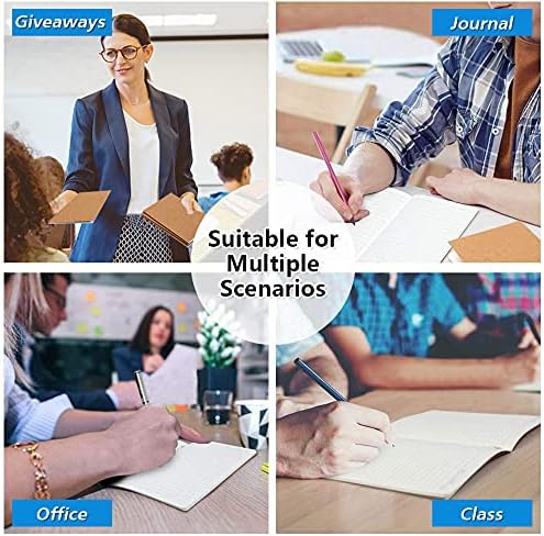 feela 15 Pack A5 Kraft Notebooks, 60 Lined Blank Pages Travel Journal Bulk, Soft Cover Notebooks for Women Girls Students, Making Plans Writing Memos Office School Supplies, 8.3 X 5.5 in - Image 7