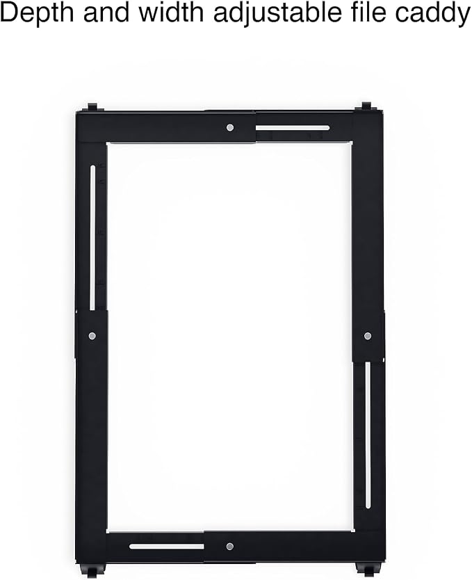 Staples Vertical File Caddy for Letter/Legal Files, Letter/Legal Compatible, Black, 2 Pack - Image 3