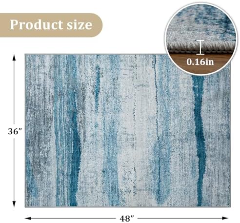 Office Chair Mat for Hardwood Floor, 48"x36" Easy Glide Computer Chair Mat Protector for Rolling Chair Under Desk Rug Nonslip Backing, Machine Wash - Image 7