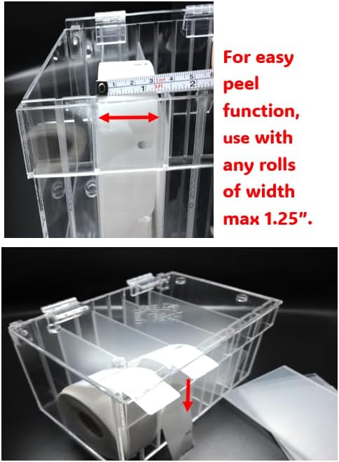 Adjustable Multi-Label Dispenser, Stack & Easy Peel Box (fit 5 to 10 Rolls), By Quality IZ - Image 9
