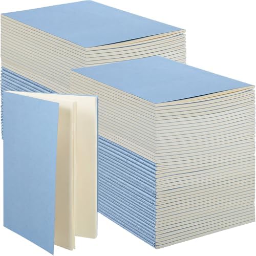 Mimorou 100 Pcs A5 Journals Notebooks Bulk,Light Blue,Unlined by Mimorou