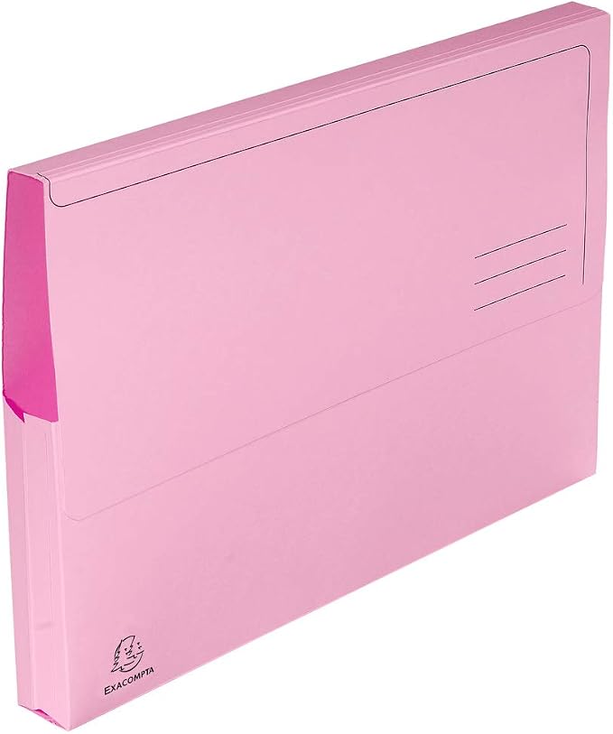 Exacompta - Ref 47970E - Super Pocket Wallets - 245 x 325mm in Size, Suitable for A4 Documents, 30mm Expanding Gusset, 210gsm Midweight Manilla - Assorted Colours (Pack of 10) - Image 9