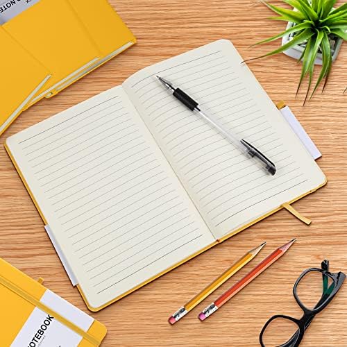 20 Pack Journals for Writing College Ruled Notebooks Journal in Bulk, Hardcover Notebooks (200Pages) for Note Talking, Lined Bullet Journals for Home School Office, 5.7"x8.4", Yellow - Image 5