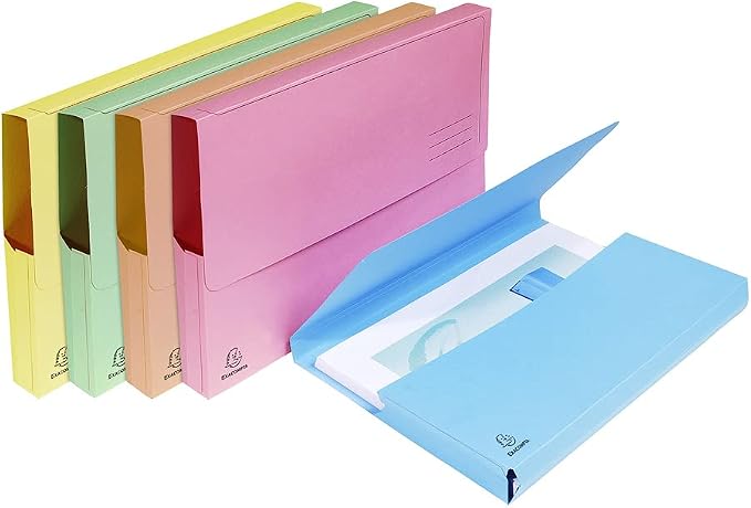 Exacompta - Ref 46778E - Super A4 Document Wallets - 245 x 325mm in Size, Suitable for A4 Documents, 3cm Expansion Gusset, 220gsm Card, PEFC-Certified - Pink (Pack of 50) - Image 7