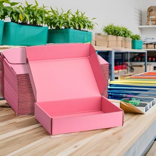 Pink Shipping Boxes 13x10x2 Inches, 20 Pack - Image 5