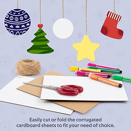 Golden State Art 25 Pack 12x12 Corrugated Cardboard Sheets 2mm Flat Inserts - Image 6