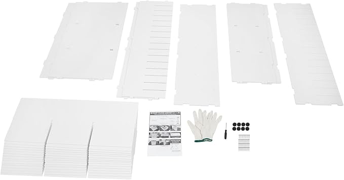 48 Slot Mail Sorter Organizer White File Organizer with Removable Shelves | 48 Individual Compartments, Top Storage Platform, Anti-slip Bottom Pads, 110 Lbs Load Capacity, Easy Assembly With Gloves - Image 6