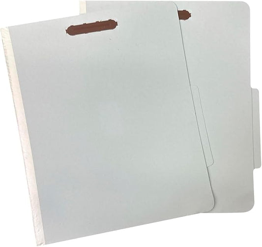 Amazon Basics Sturdy Pressboard Classification File Folders with Fasteners, Dividers, 2" Expansion for Documents Organization, 11.97 x 10.55 inch, Green, 10-Pack by AmazonBasics