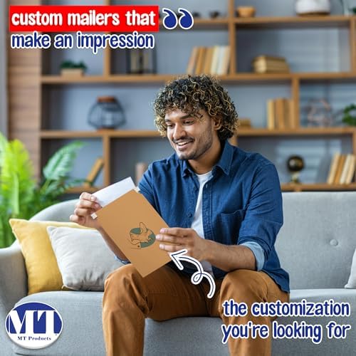 MT Products Custom Printed Mailer Envelopes with Self-Seal Tape 9.75" x 12.25" – Keeps Delicate Items Safe - Image 4