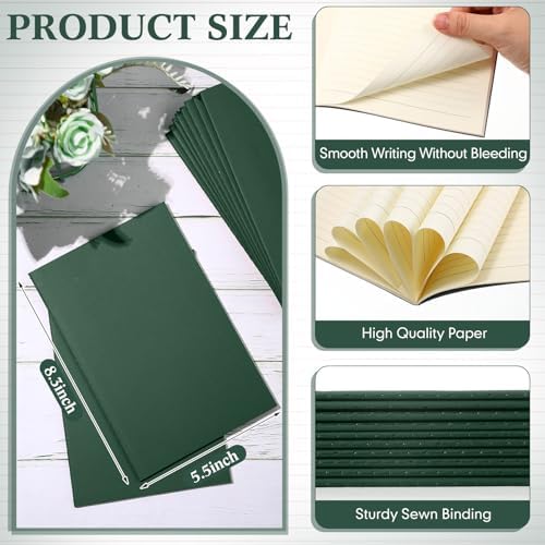 Mimorou 100 Pcs A5 Journals Notebooks Bulk,Green,Lined - Image 2