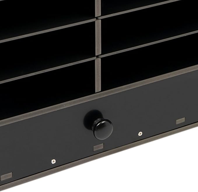 Mail Sorter Organizer, Black Student Mailbox for Classroom, Desktop File Sorter, Literature Organizer, Paper Organizer for Home School Office (Black 32 Compartment with 2 Drawers) - Image 7