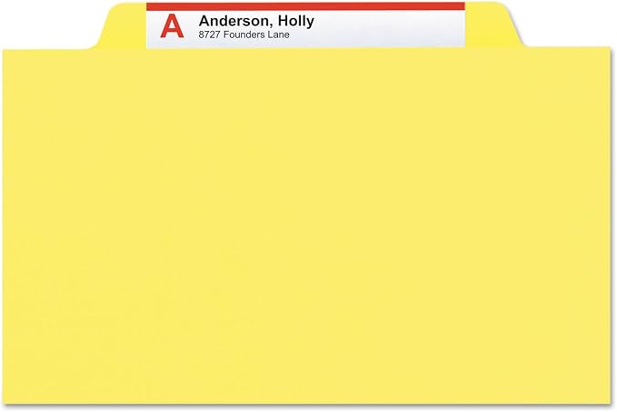 Smead Classification Folder with Prongs, 1 Divider, 2" Fasteners, Letter Size, for Documents Organization, Durable File Organizer for Home, School or Office, Yellow (13704) - Image 3
