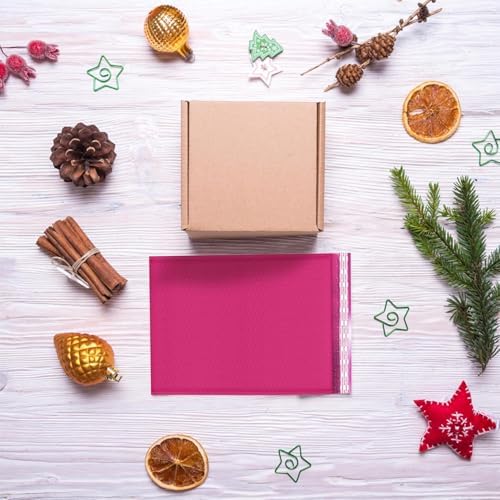 Hot Pink Bubble Mailers 12x15, Poly Padded Envelopes, 100 Pack Bulk - Image 3
