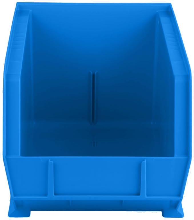 15" x 8" x 7" Plastic Stackable Storage Bin, Hudson Blue - Image 5