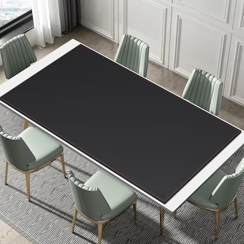 ZORESYN PU Leather Office Desk Pad 70.9x39.4 Inch, Black - Image 4