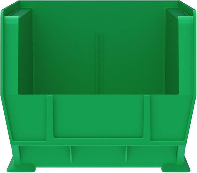 Akro-Mils 30240 AkroBins Plastic Storage Bins, 15"x8"x7", Green, 12-Pack | Space-Saving Stackable Bins for Garage, Pantry, Craft Organization - Image 9