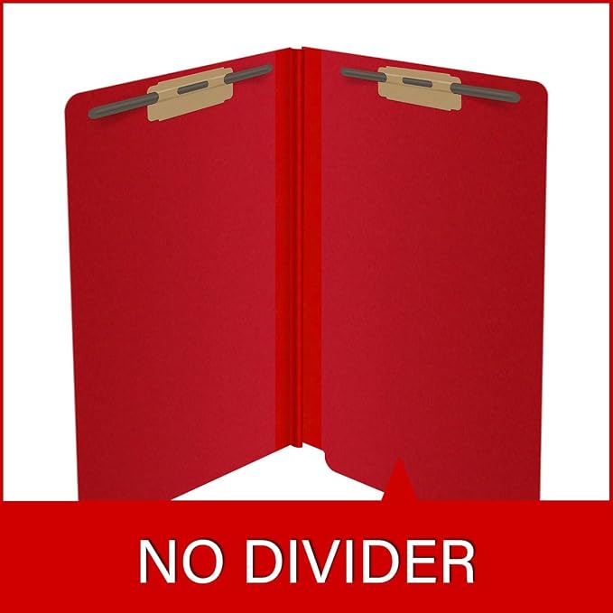 Ecom Folders End Tab Pressboard File Folders | Legal Size 25 Pt Stock with 2" Tyvek Expansion | Full Cut Tabs for Medical Charts, Legal Documents & Office Records | Deep Red, Box of 25 - Image 8