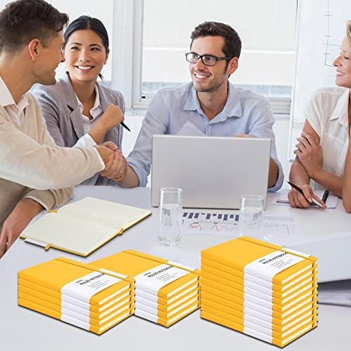 20 Pack Journals for Writing College Ruled Notebooks Journal in Bulk, Hardcover Notebooks (200Pages) for Note Talking, Lined Bullet Journals for Home School Office, 5.7"x8.4", Yellow - Image 6