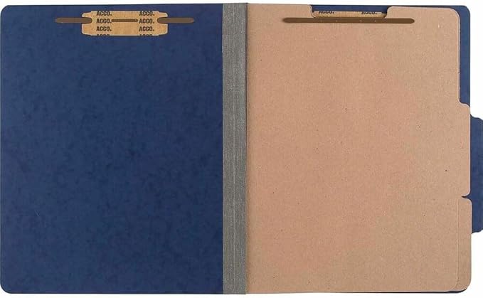Acco ColorLife PRESSTEX 6-Part Classification Folders by ACCO+Brands