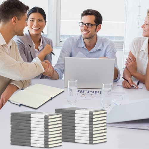 20 Pack Journals for Writing College Ruled Notebooks Journal in Bulk, Hardcover Notebooks (200Pages) for Note Talking, Lined Bullet Journals for Home School Office, 5.7"x8.4", Grey - Image 7