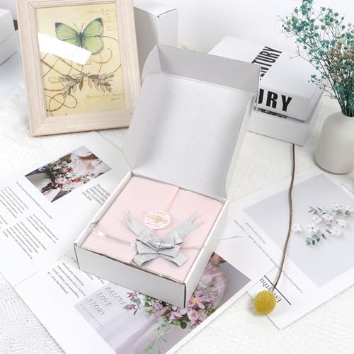 White Shipping Boxes Set of 45, 9x6x2 in Shipping Boxes for Packaging Small Business, Medium Corrugated Cardboard Mailer Boxes - Image 6