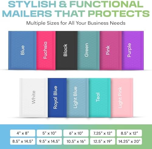 Arctic White Bubble Mailers 12.5x19.5 Poly Padded Mailers 100 Pack - Image 3