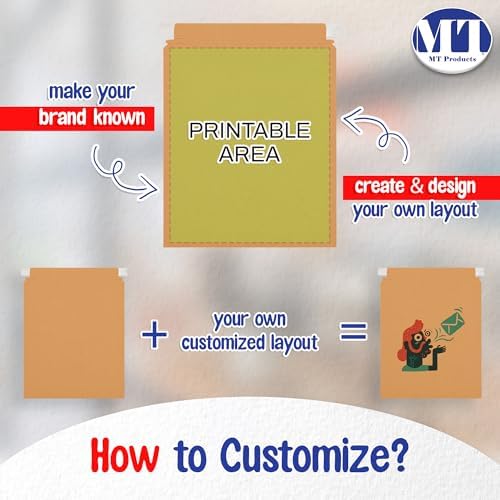 MT Products Custom Printed Mailer Envelopes with Self-Seal Tape 11" x 13.5" – Keeps Delicate Items Safe - Image 5