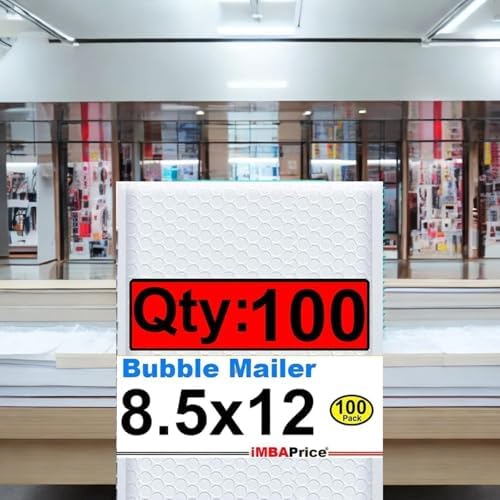 iMBAPrice 100#2 (8.5" x 12") Pure White Color SELF Seal Poly Bubble MAILERS Padded Shipping ENVELOPES (Total 100 Bags) - Image 7