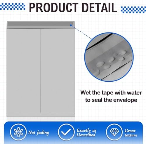 Motipuns 50 Pcs 14'' x 18'' Large Mailing Envelopes 32lb with Gummed Flaps - Image 3