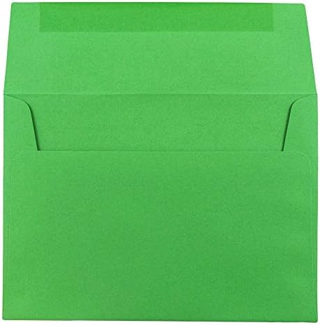 JAM PAPER A7 Colored Invitation Envelopes - 5 1/4 x 7 1/4 - Green Recycled - Bulk 250/Box - Image 2