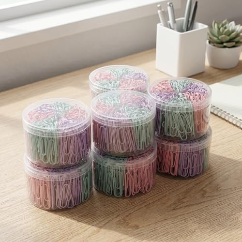 Colored Jumbo Paper Clips, 300pcs 2 Inch (50 mm) Paper Clip Paperclips Colorful Clips for Paperwork Ideal for Home, School and Office Use Colored (Macaron, 2 Inch (Pack of 6)) - Image 2