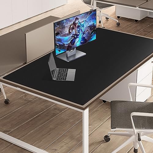 ZORESYN Black PU Leather Desk Pad 55.12" x 31.50" - Image 3