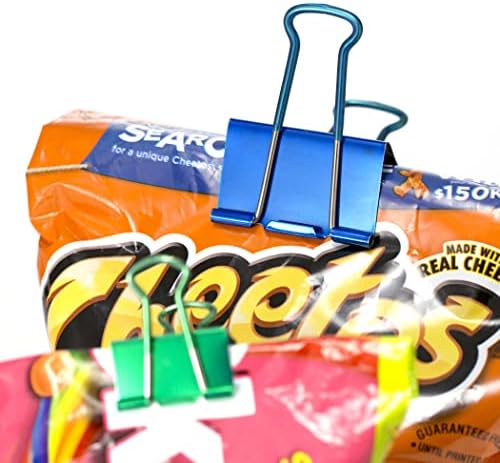 Officemate Easy Grip Large Binder Clips, Assorted Metallic Colors, 6 Packs of 6 Clips Each (31051) - Image 5